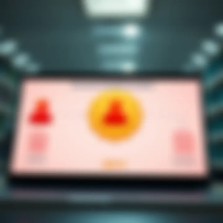 Illustration of account verification process with verification badge and document upload icons