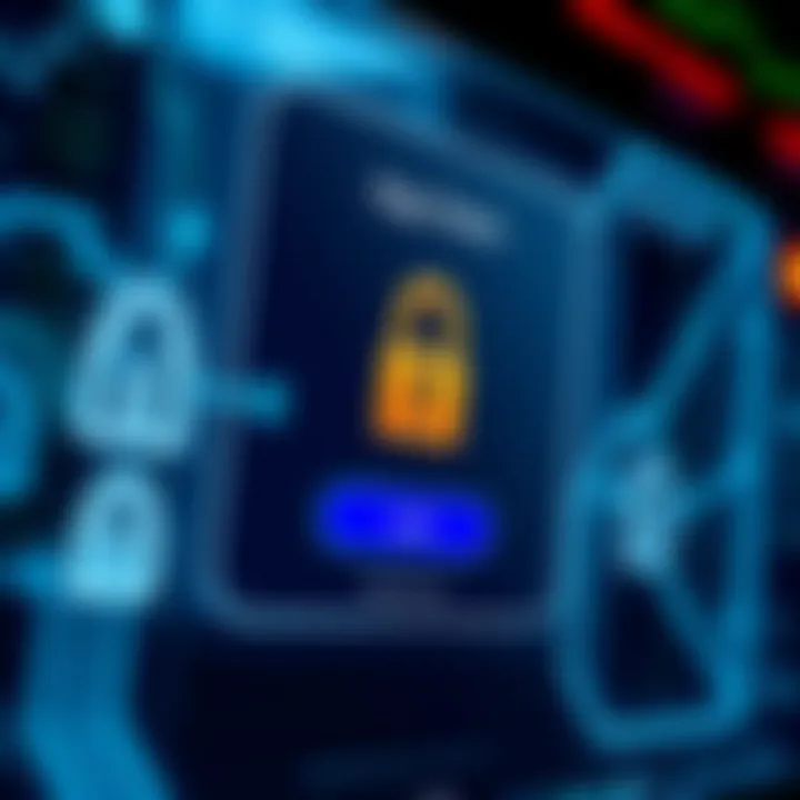 Secure login screen of App Deriv Com with encryption symbols representing data protection