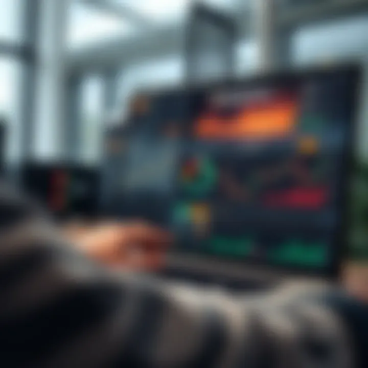 Dashboard interface showcasing automated binary options trading statistics and analytics