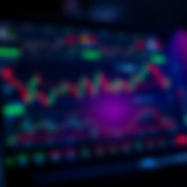 Overview of cryptocurrency trading platform interface with charts and transaction options