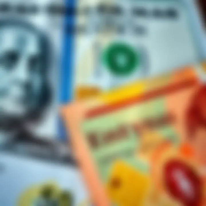 Close-up of US dollar bills alongside Kenyan shilling banknotes highlighting currency exchange