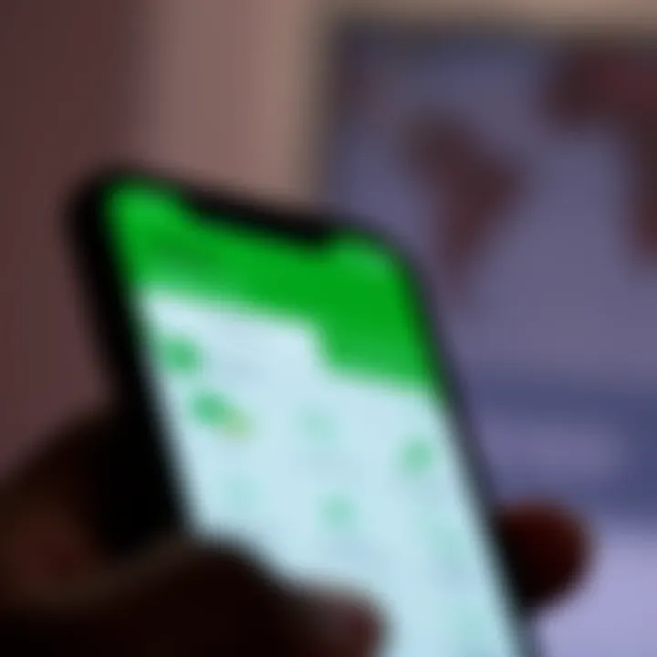 Mobile phone screen showing the d Mpesa app interface with transaction options