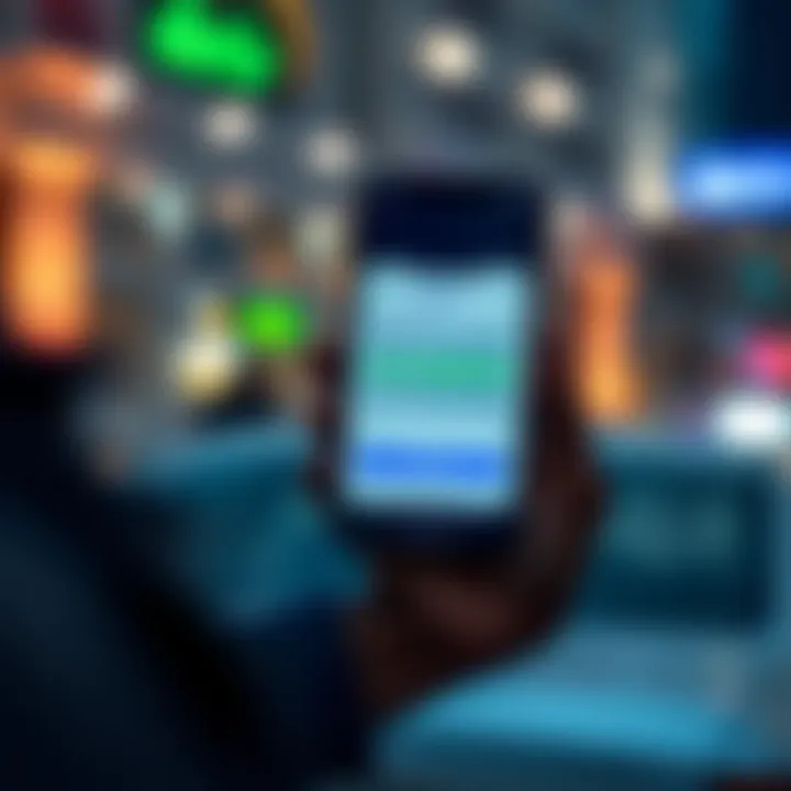 Mobile device displaying account setup screen within the Deriv trading application