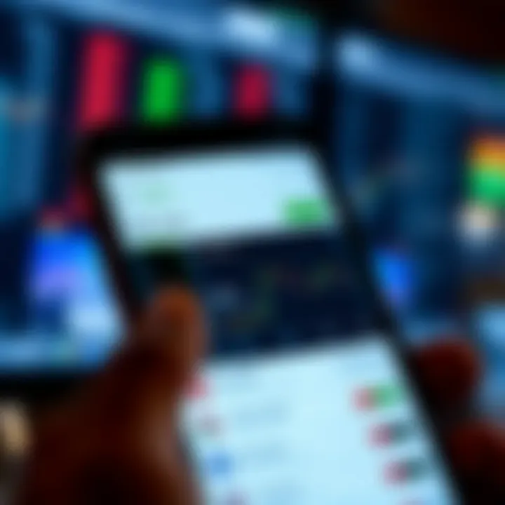 Deriv app interface displaying trading options on a mobile device screen