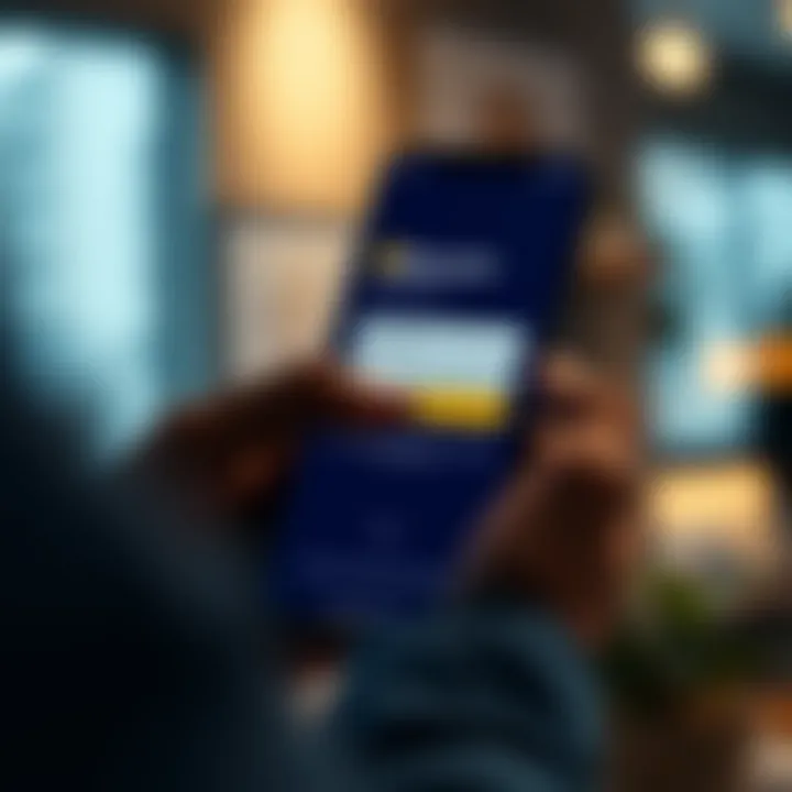 User entering login credentials on the Deriv.com app interface on a smartphone