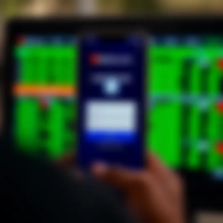 Secure login screen of the Deriv.com app showcasing security features and user authentication