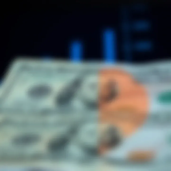 A chart showing fluctuations in exchange rates between US dollars and Kenyan shillings over time