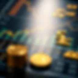 Close-up of financial graphs and currency symbols representing economic factors