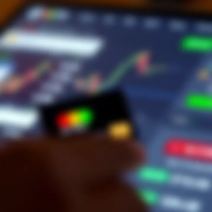 Digital wallet and card icons representing M-Pesa and card deposit options on a trading platform