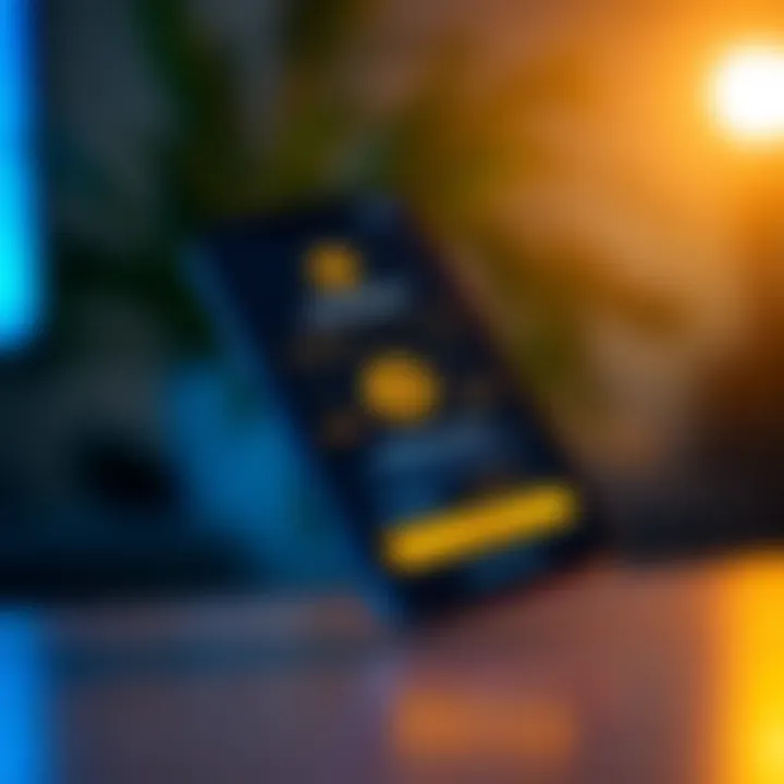 Binance Cryptocurrency Wallet on Mobile Device Mobile phone displaying Binance app with cryptocurrency wallet balance