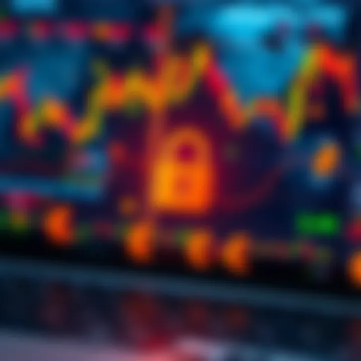 Secure Online Trading Environment with Kenyan Currency Symbols Illustration of a secure online trading environment with digital security elements and Kenyan currency symbols