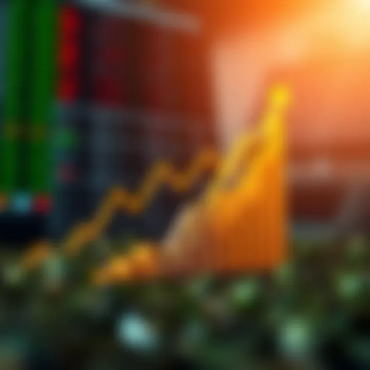 Graph showing upward trend of financial growth in Kenyan market