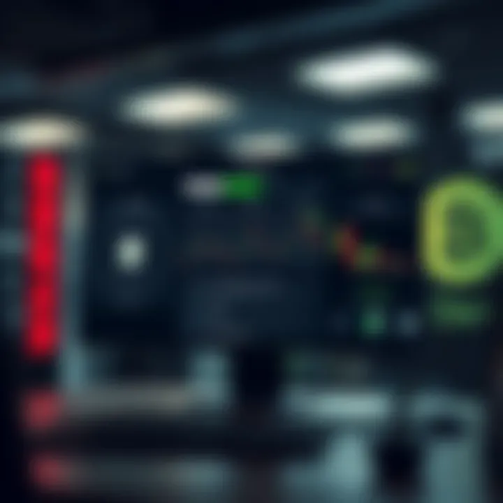 Diagram illustrating the interface of the Binary Bot platform on Deriv with trading options and automation features