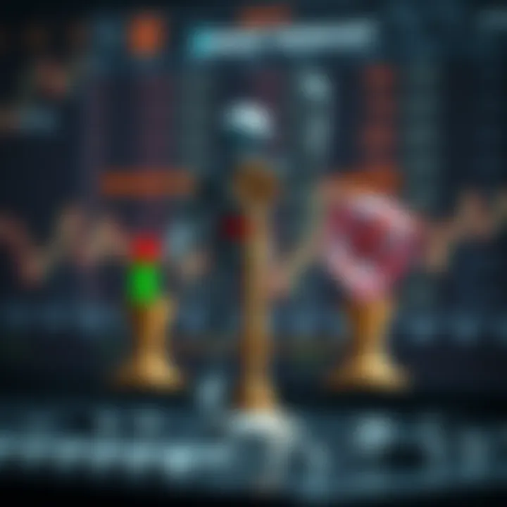 Conceptual graphic showing benefits and risks of binary trading bots in Kenya