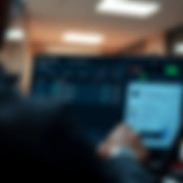 User managing account settings on Deriv Trader with focus on security features and support options