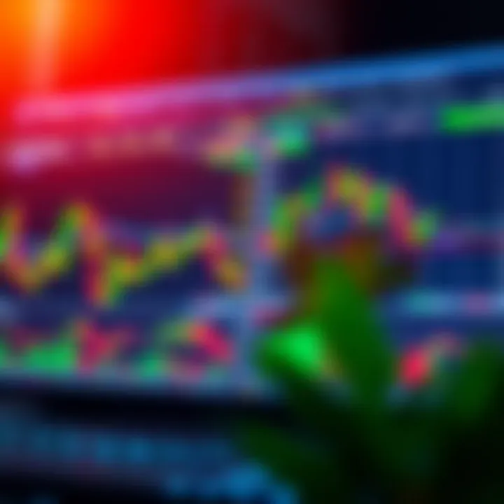 Trading charts displaying technical indicators on Deriv platform connected with TradingView