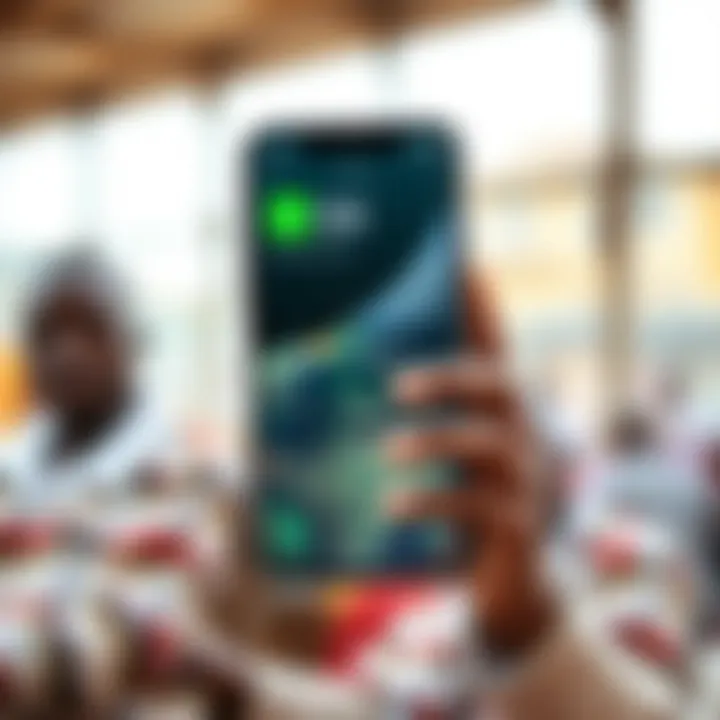Digital Financial Connectivity and Mobile Payment Services in Kenya Illustration of digital financial connectivity in Kenya highlighting mobile payment services