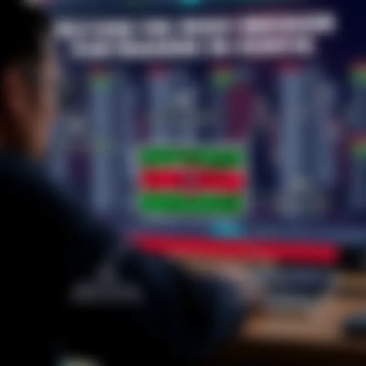 Choosing the Right Forex Broker for Traders in Kenya Conceptual graphic of various forex broker options with Kenyan flag highlights and key factors for selection