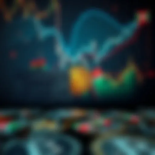 Illustration of currency symbols with Kenyan landmarks and financial charts representing market impact