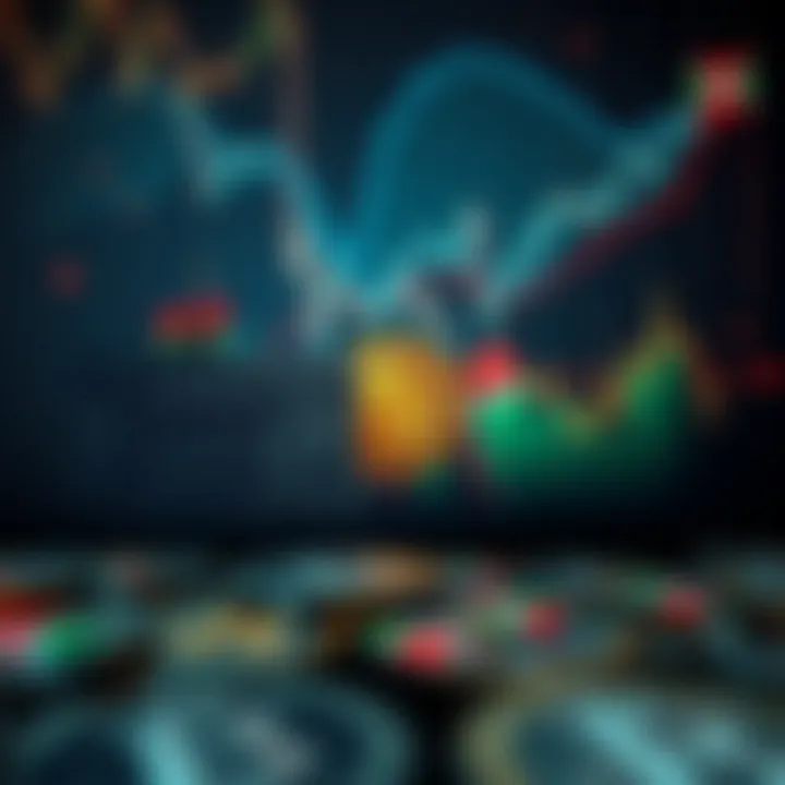 Illustration of currency symbols with Kenyan landmarks and financial charts representing market impact